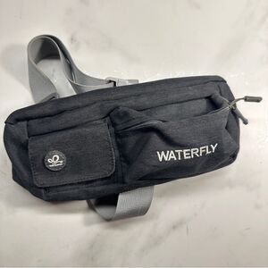 Waterfly Fanny Pack Waist Bag, Lightweight, Black Nylon, Unisex